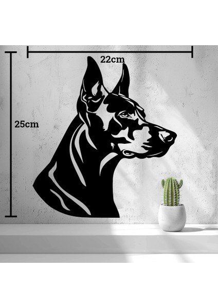 Doberman Duvar Sanatı / Duvar Dövmesi P944066 Sadece Plastik Aparattır. Sadece Plastik Aparattır.