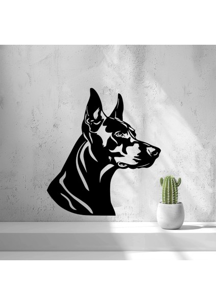 Doberman Duvar Sanatı / Duvar Dövmesi P944066 Sadece Plastik Aparattır. Sadece Plastik Aparattır.