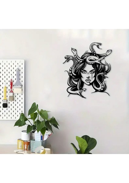 Gotik Medusa Duvar Sanatı P1023752 Sadece Plastik Aparattır.