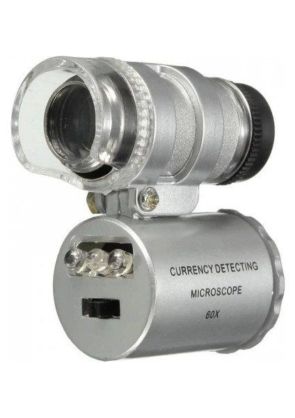 Iphone5 Için Uyumlu Kapaklı Lens Mikroskop Taşınabilir Mini Cep Boyutu Led Mikroskop No.9882ıp5ıı