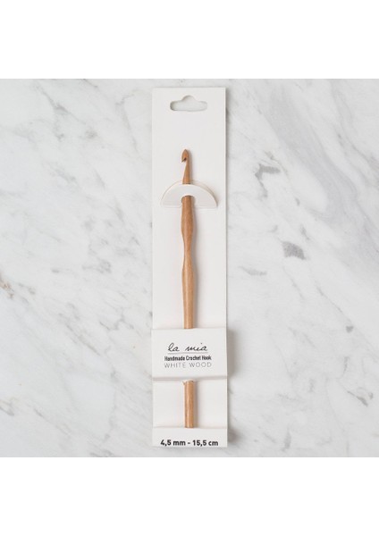 Whitewood 4.5 mm 15.5 cm Ahşap Yün Tığ