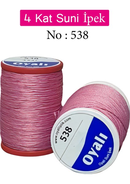 4 Kat Suni Ipek Iplik Iğne Oyası Boncuk Ipi Tığ Oyası NO:538