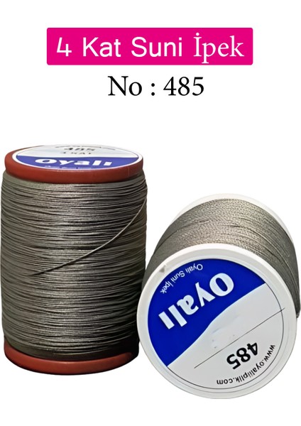 4 Kat Suni Ipek Iplik Iğne Oyası Boncuk Ipi Tığ Oyası NO:485