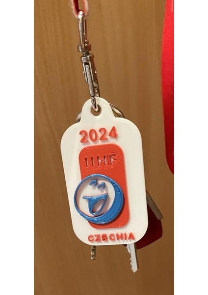 2024 Iıhf Dünya Şampiyonası Keychain P802659 Sadece Plastik Aparattır.
