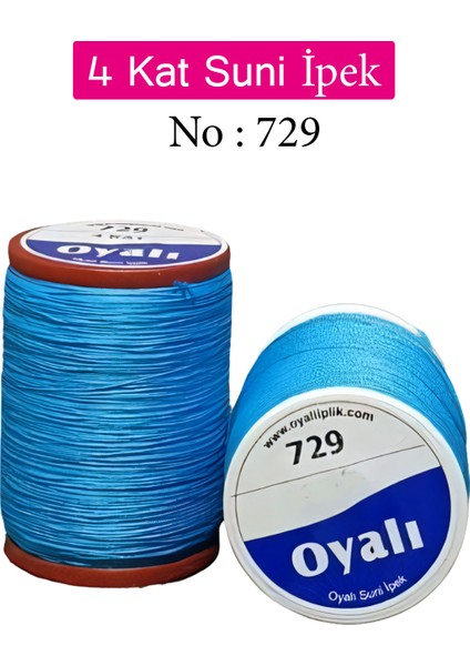 4 Kat Suni Ipek Iplik Iğne Oyası Boncuk Ipi Tığ Oyası NO:729