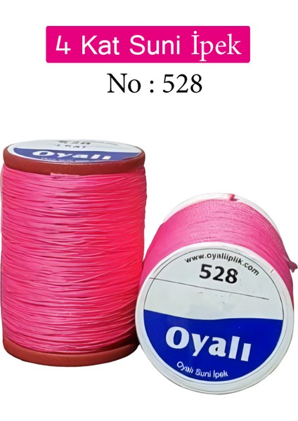 4 Kat Suni Ipek Iplik Iğne Oyası Boncuk Ipi Tığ Oyası NO:528
