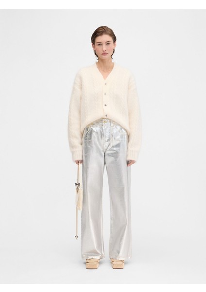 Oversized Indigo Denim Pantolon