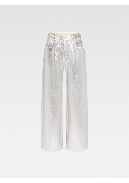 Oversized Indigo Denim Pantolon