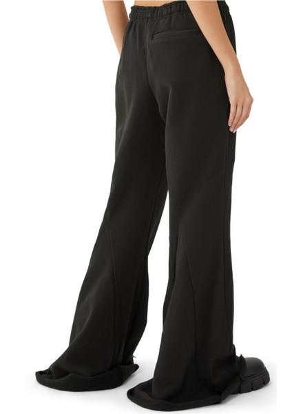 Şık Fermuarlı Bol Paça Pantolon