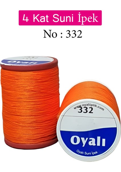 4 Kat Suni Ipek Iplik Iğne Oyası Boncuk Ipi Tığ Oyası NO:332