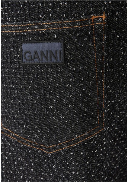 Şık Fluffy Denim Işçi Jean Pantolon