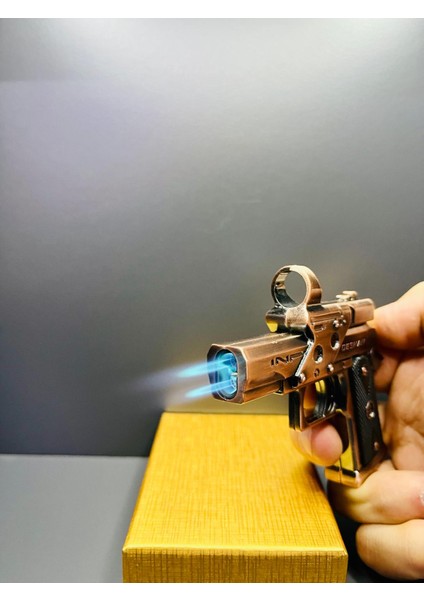 Silah Tasarım 2 Torch Pürmüz Alevli Metal Silah Çakmak fırsatları