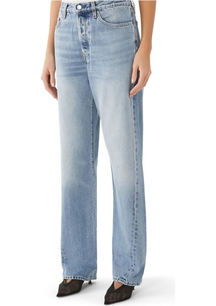 Bağlantılı Dikişli Kot Pantolon