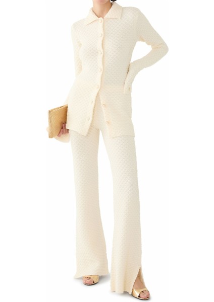 Retro Tarzı Doku Detaylı Triko Pantolon fiyatları