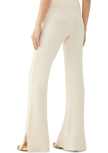 Retro Tarzı Doku Detaylı Triko Pantolon modelleri