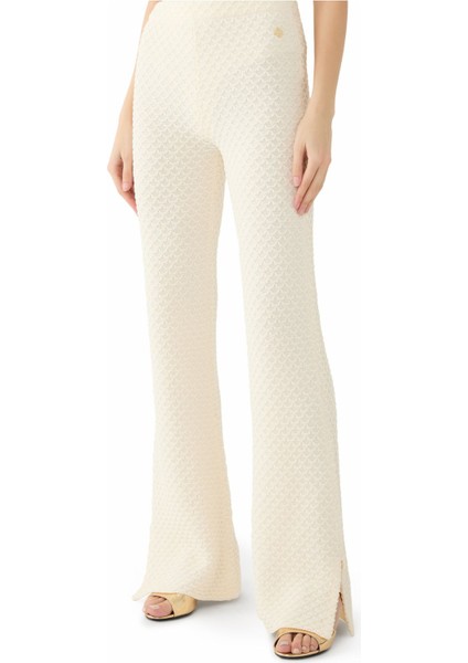 Retro Tarzı Doku Detaylı Triko Pantolon indirimleri