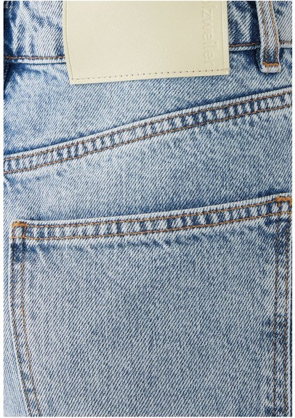 Çiçek Desenli Denim Pantolon fırsatları