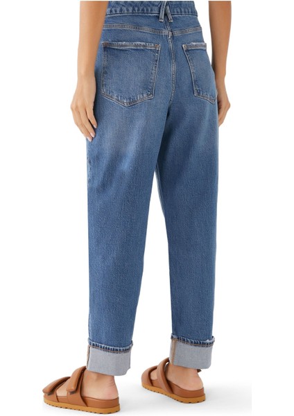 Hafta Sonu Cuffed Kot Pantolon modelleri