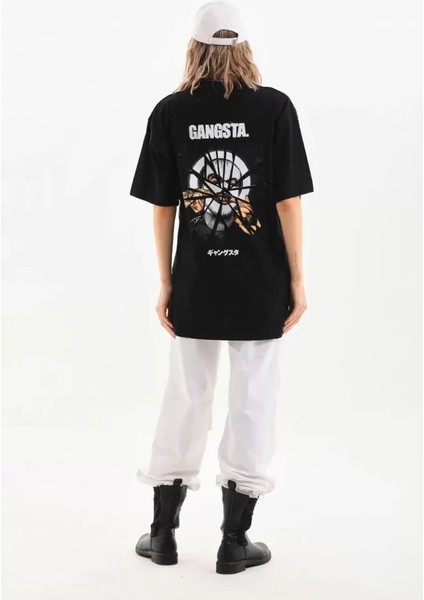 Baskılı Oversize T-Shirt - Siyah fiyatları