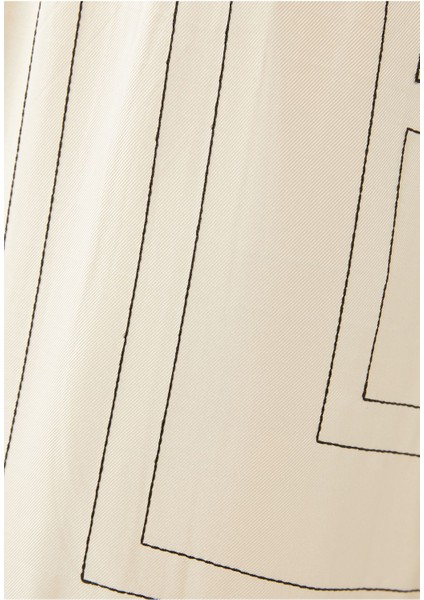 Şık Ipek Pantolon - Beyaz