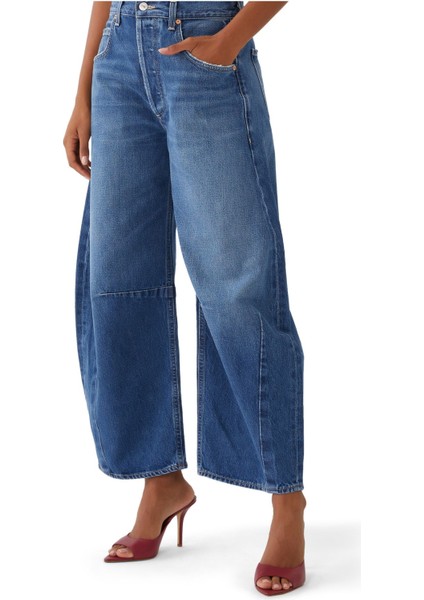 Kadın Geniş Paça Kot Pantolon