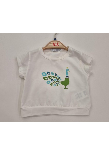 Kız Bebek Peacock Tshirt