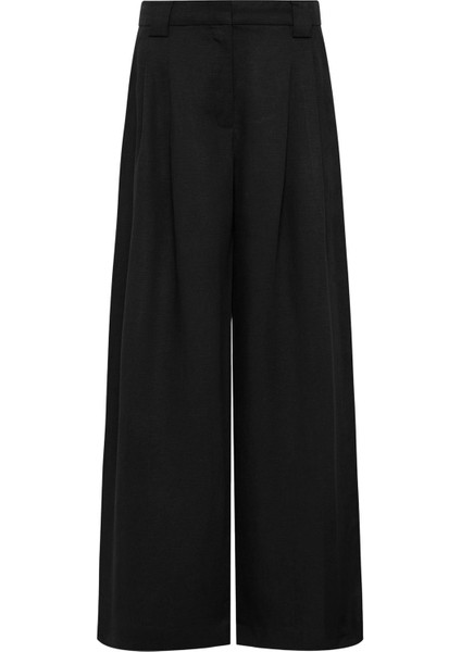 Şık Geniş Paça Plise Pantolon