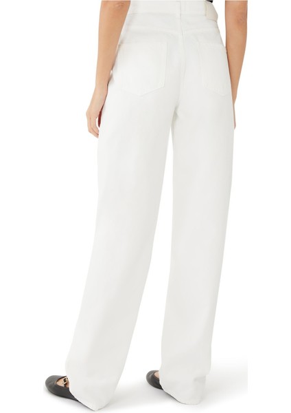Şık Denim Pantolon - Off-White modelleri