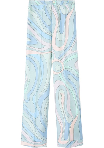 Şık Ipek Twill Pantolon