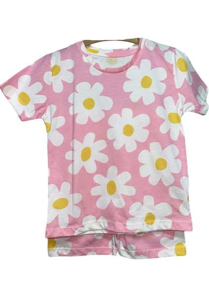 Kız Çocuk Papatya Desenli Şortlu Takım fiyatları