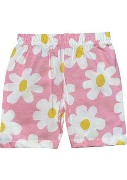 Kız Çocuk Papatya Desenli Şortlu Takım fırsatları