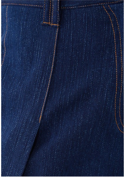 Yırtmaçlı Geniş Paça Kot Pantolon fırsatları