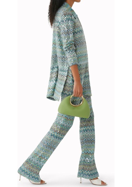 Zigzag Desenli Rahat Pantolon fiyatları
