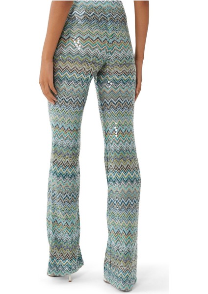 Zigzag Desenli Rahat Pantolon modelleri
