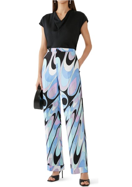 Şık Ipek Twill Pantolon