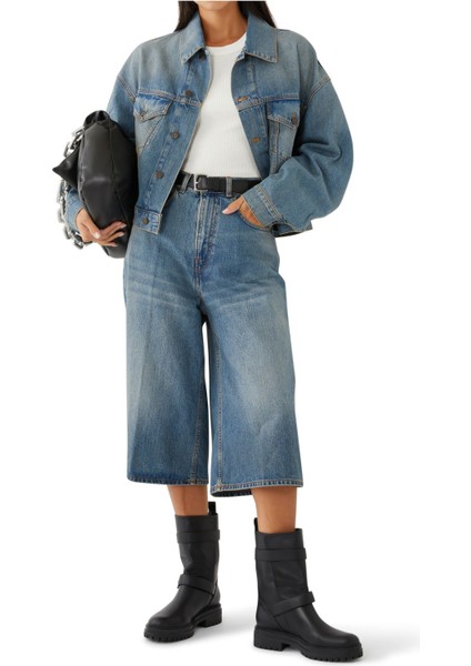 Kenarları Geniş Denim Pantolon fiyatları