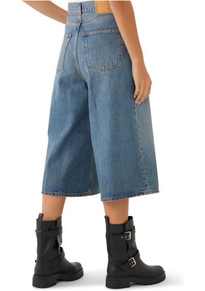 Kenarları Geniş Denim Pantolon modelleri