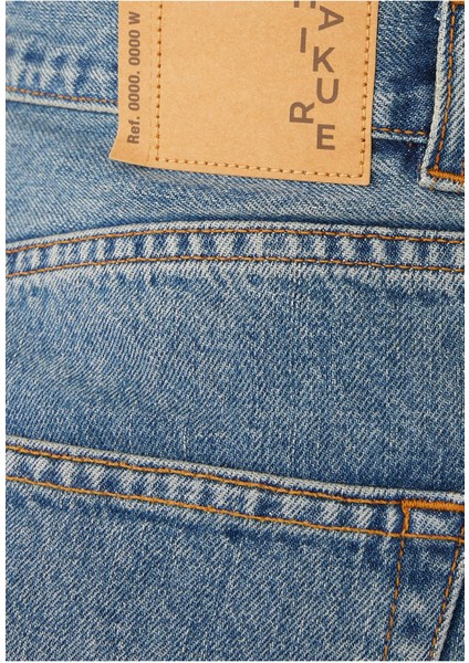 Kenarları Geniş Denim Pantolon fırsatları