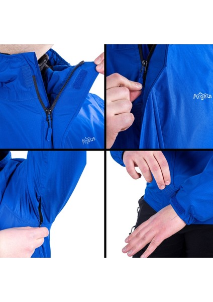 Yağmurluk Ceket - Su Geçirmez - Argeus Storm - Saks Mavi Xl fırsatları