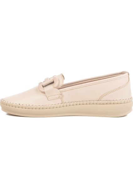 Bej Deri Anatomik Kadın Casual Ayakkabı fiyatları