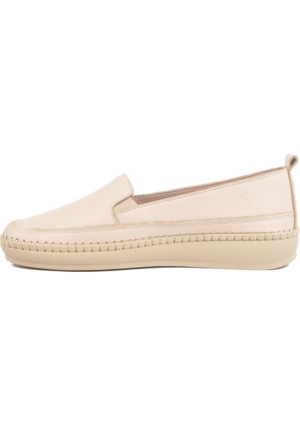 Bej Deri Anatomik Kadın Casual Ayakkabı fiyatları