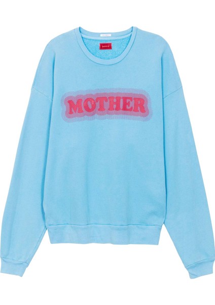 Kare Kesim Mavi Sweatshirt