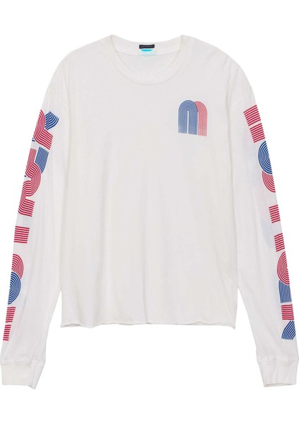 Uzun Kollu Rahat Kesim Sweatshirt