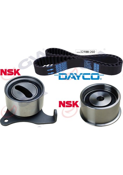 Eksantrik Gergi Kiti 124X260 Corolla EE101 1.3 Xli-1.3 Xli 16V 92-97 - Corolla E111 1.4 97-00 Gnzrz