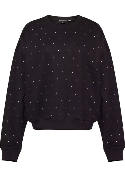 Kristal Yaka Kadın Sweatshirt