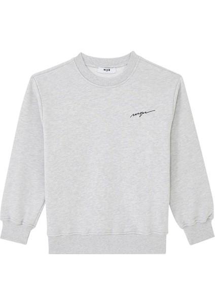 Çocuklar Için Logo Nakışlı Sweatshirt