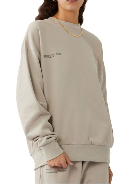 365 Ağırsiklet Kapşonlu Sweatshirt - Taş Renk indirimleri