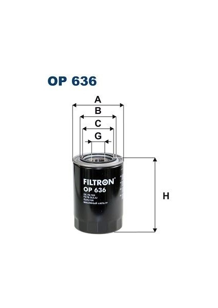 OP636 Yağ Filtresi