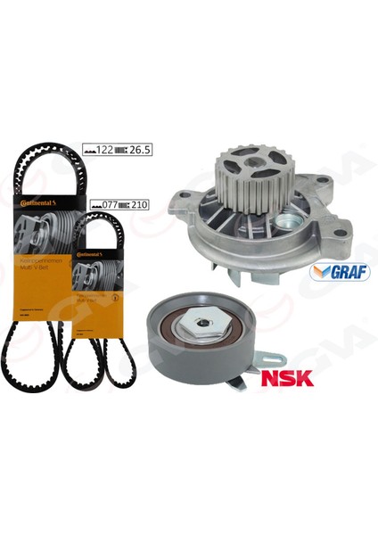 Devirdaimli Triger Seti 122X26.5 Transporter T4 2.4d 90-03 Aja K065323XS 2 Kayiş 1 Gergi Gnzrz