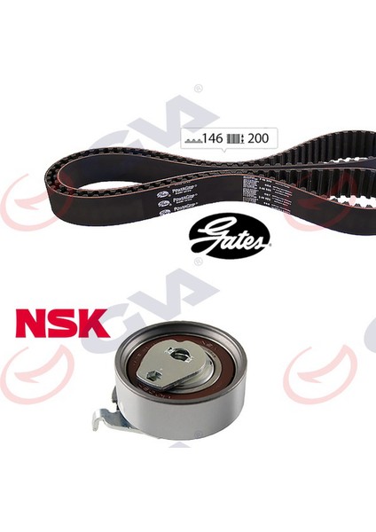 Eksantrik Gergi Kiti 146X200 Vectra A-Omega A-Astra F-Calibra-Kadett E 1.8i-2.0i 8V 18SV-C18NZ-20NE Gnzrz